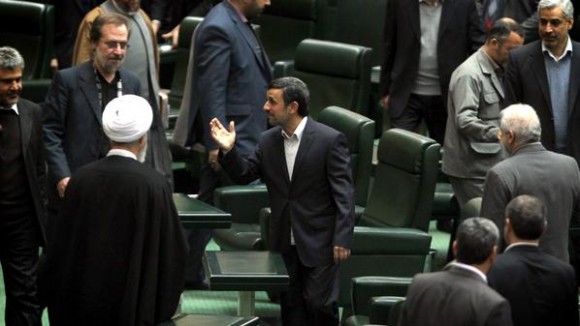 IRAN-PARLIAMENT-AHMADINEJAD